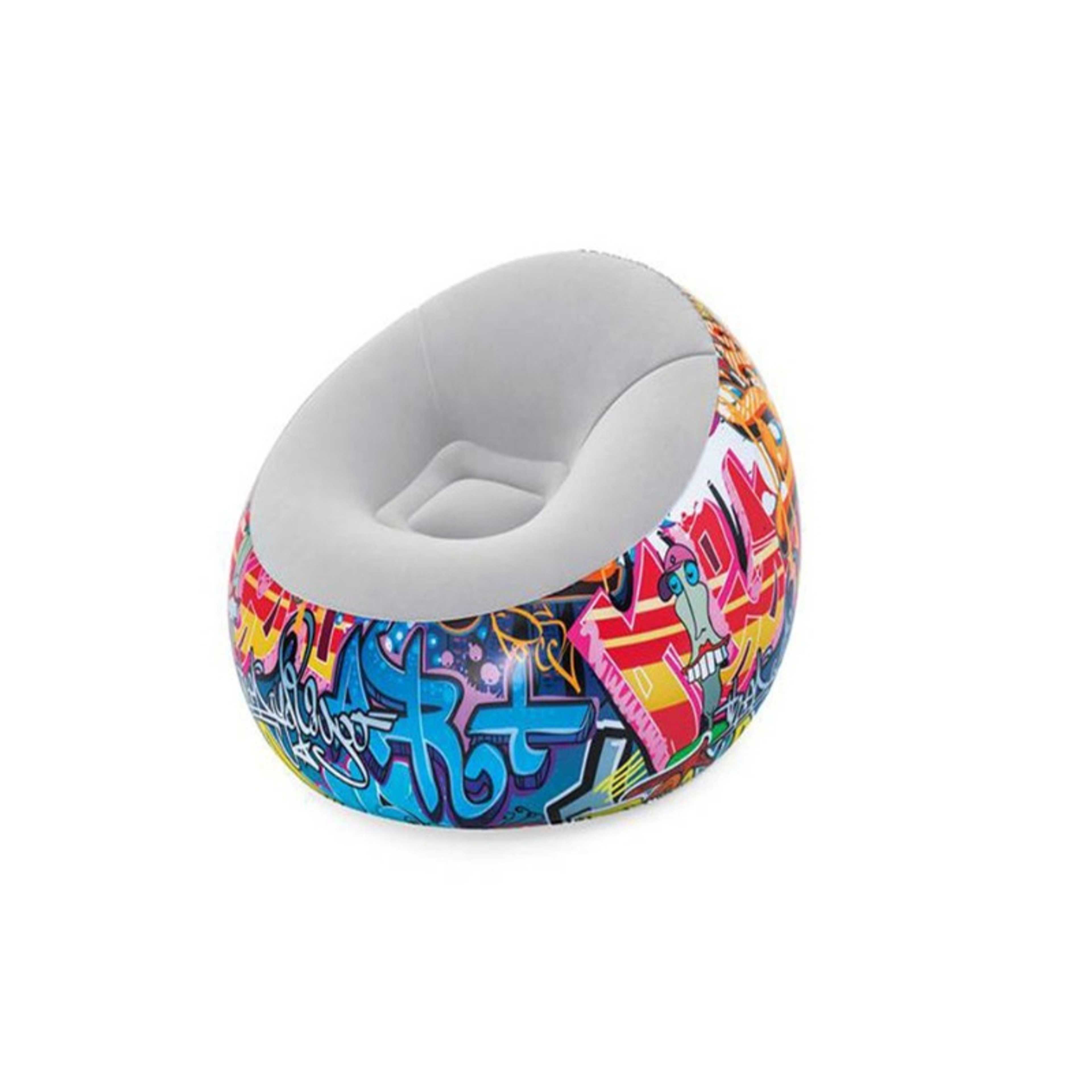 Bestway Graffiti Inflate-A-Chair 1.12M X 1.12M X 66Cm 26-75075 - Product Main Image