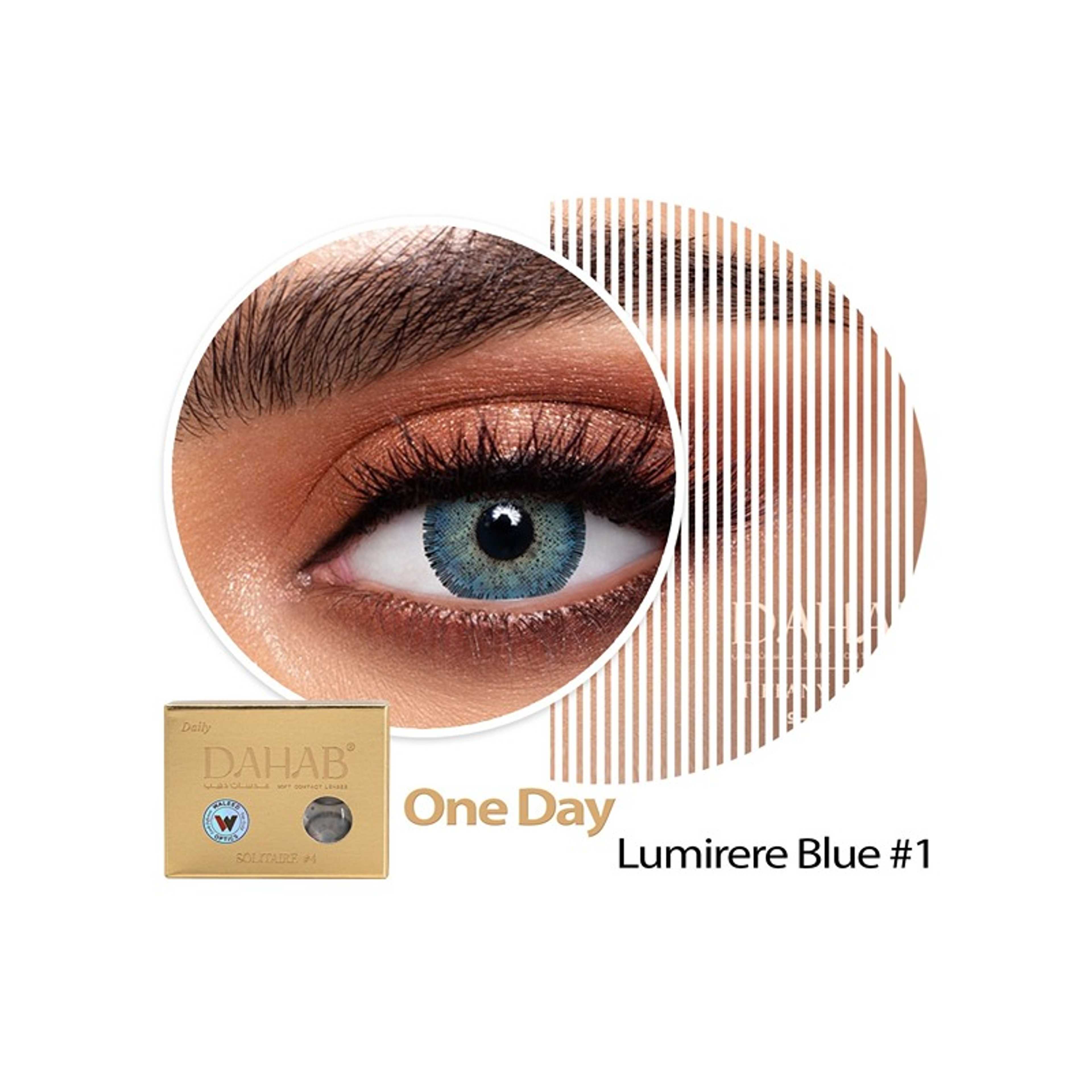 Dahab-Dahab Daily Lenses Lumeirer Blue No1 - Product Main Image