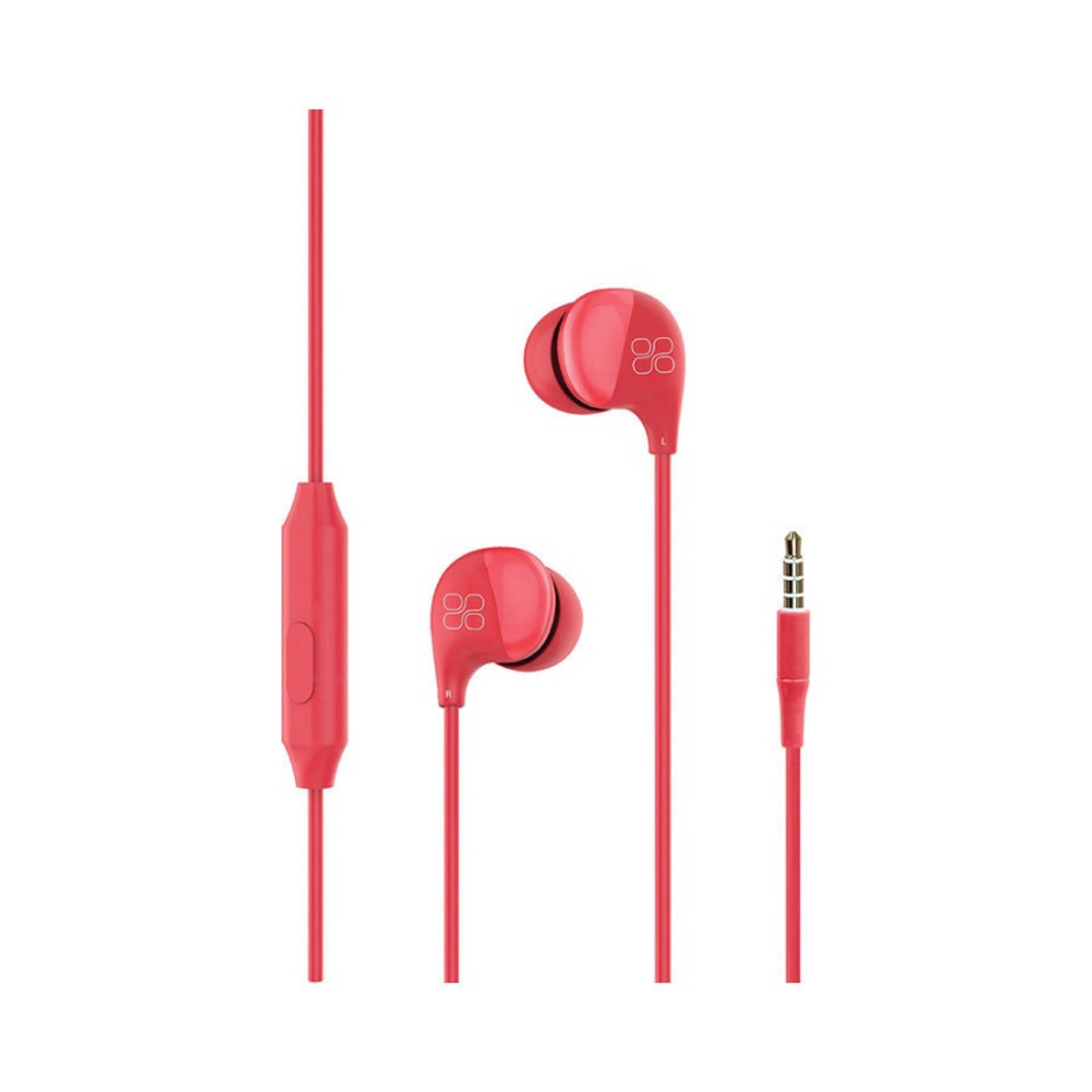 In-Ear Wired Headphones, Premium Sound High Fidelity Headphones with Dynamic HD Drivers, Built-in Microphones, 1.2m Cable and In-Line Control for iPhone,Samsung,Pc,iPod,iPad,Comet Red - Product Main Image
